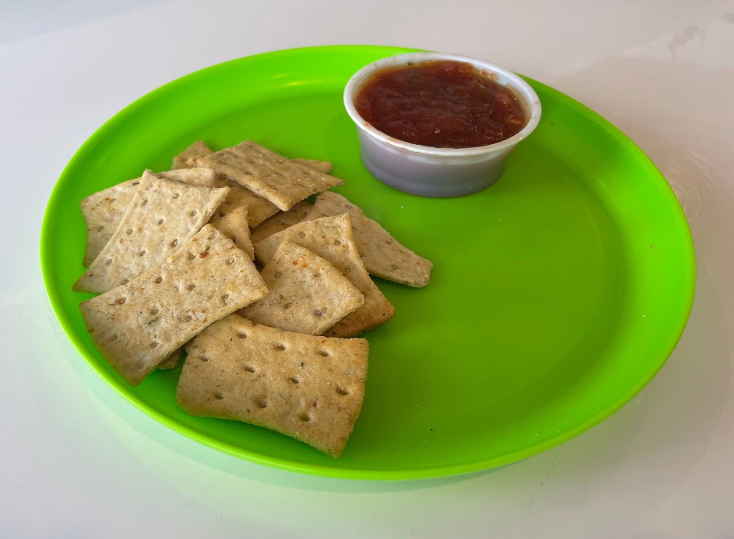 Homemade Salsa and Crackers
