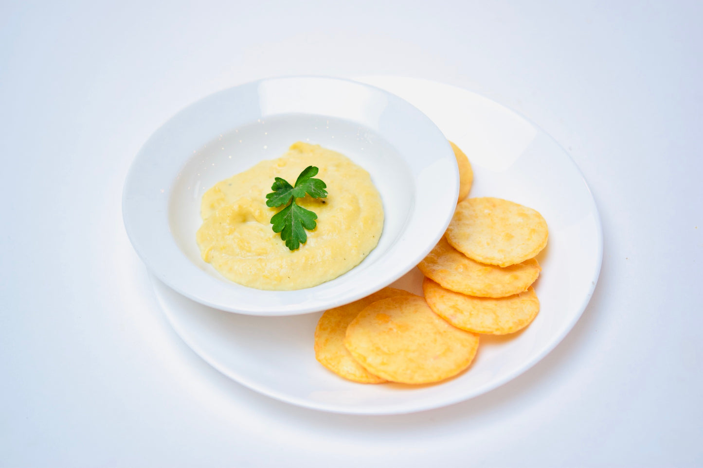 Homemade Hummus and Crackers