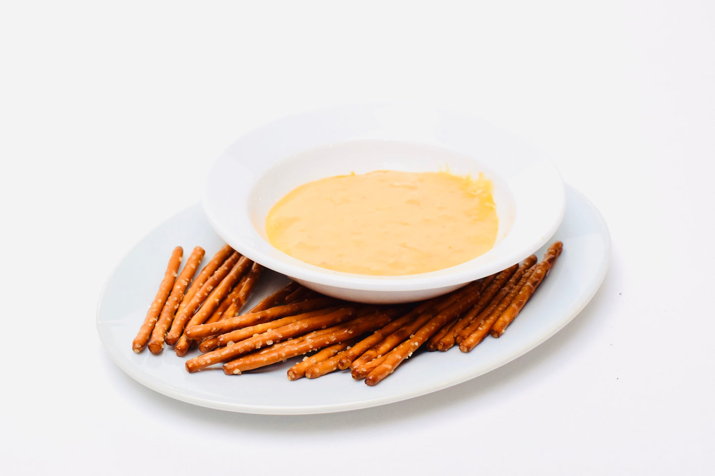 Pretzel Sticks with Crazy Cheesy Sauce