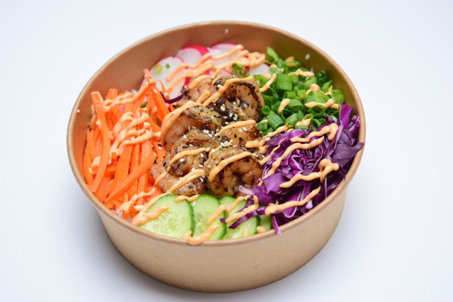 Garlic Shrimp Poke Bowl